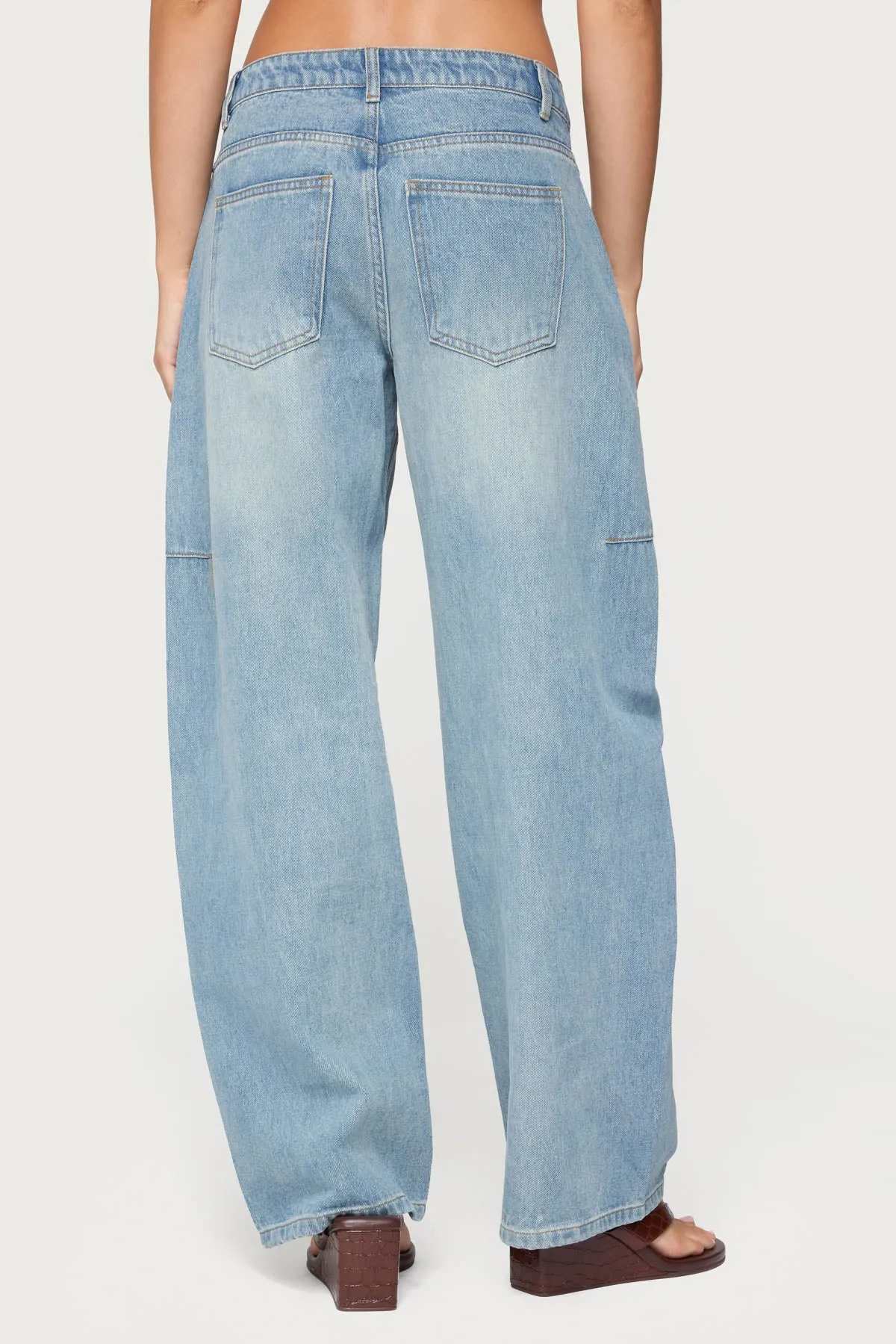 Korie Low Rise Barrel Leg Jeans sold by Edikted product image thumbnail 5