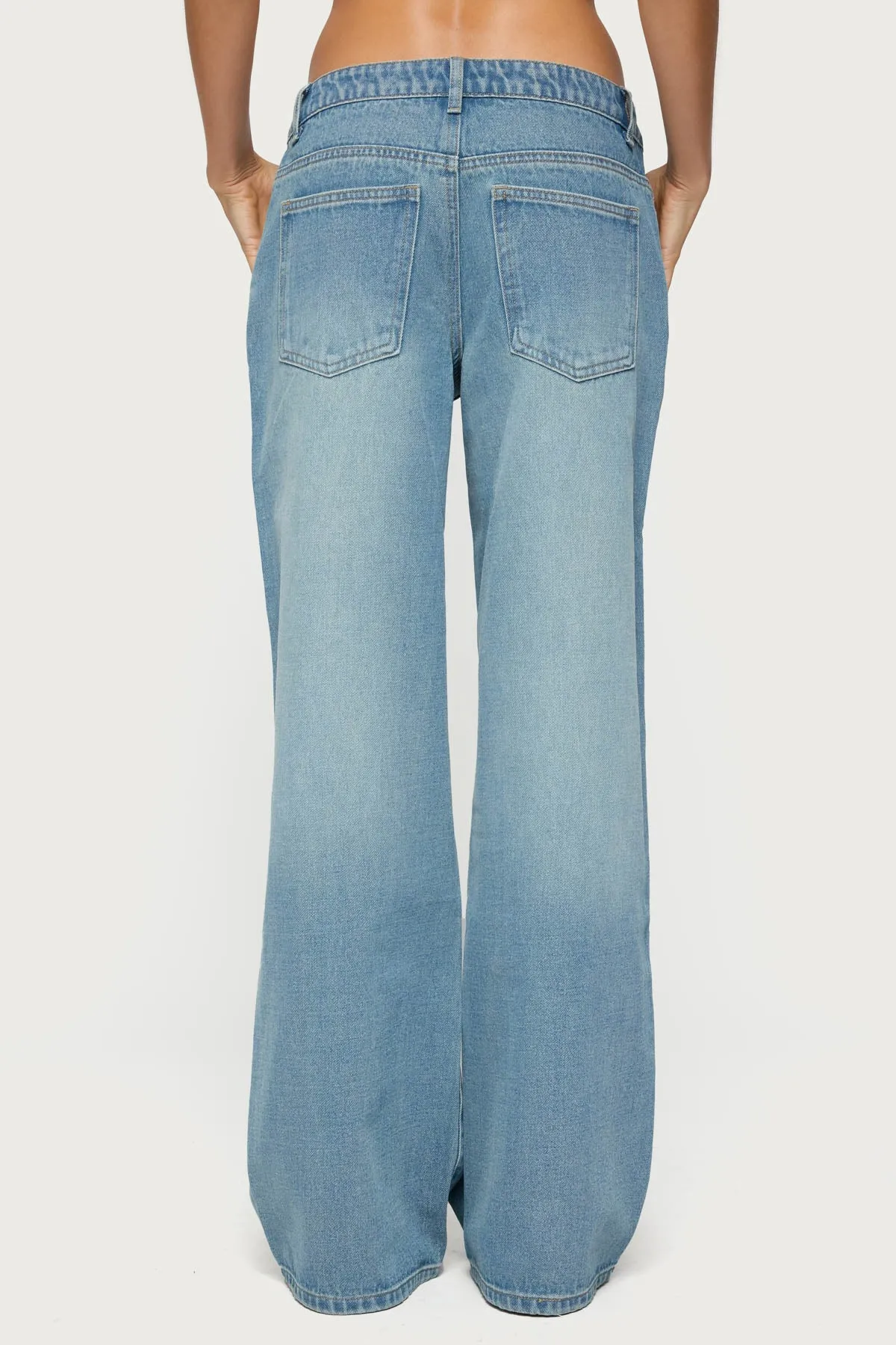 Raelynn Washed Low Rise Jeans sold by Edikted product image thumbnail 5