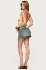 Hannah Floral Chiffon Halter Top sold by Edikted
