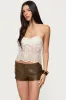 Amarie Sheer Lace Halter Top sold by Edikted