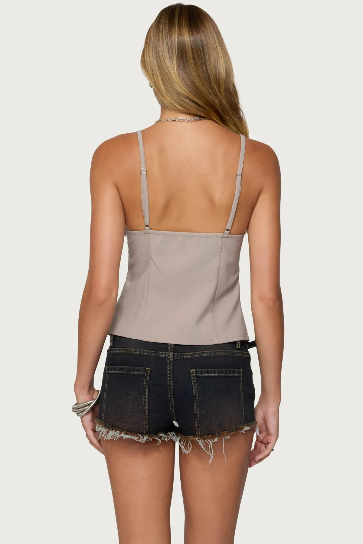 Shay Split Front Buckle Tank Top sold by Edikted product image thumbnail 5