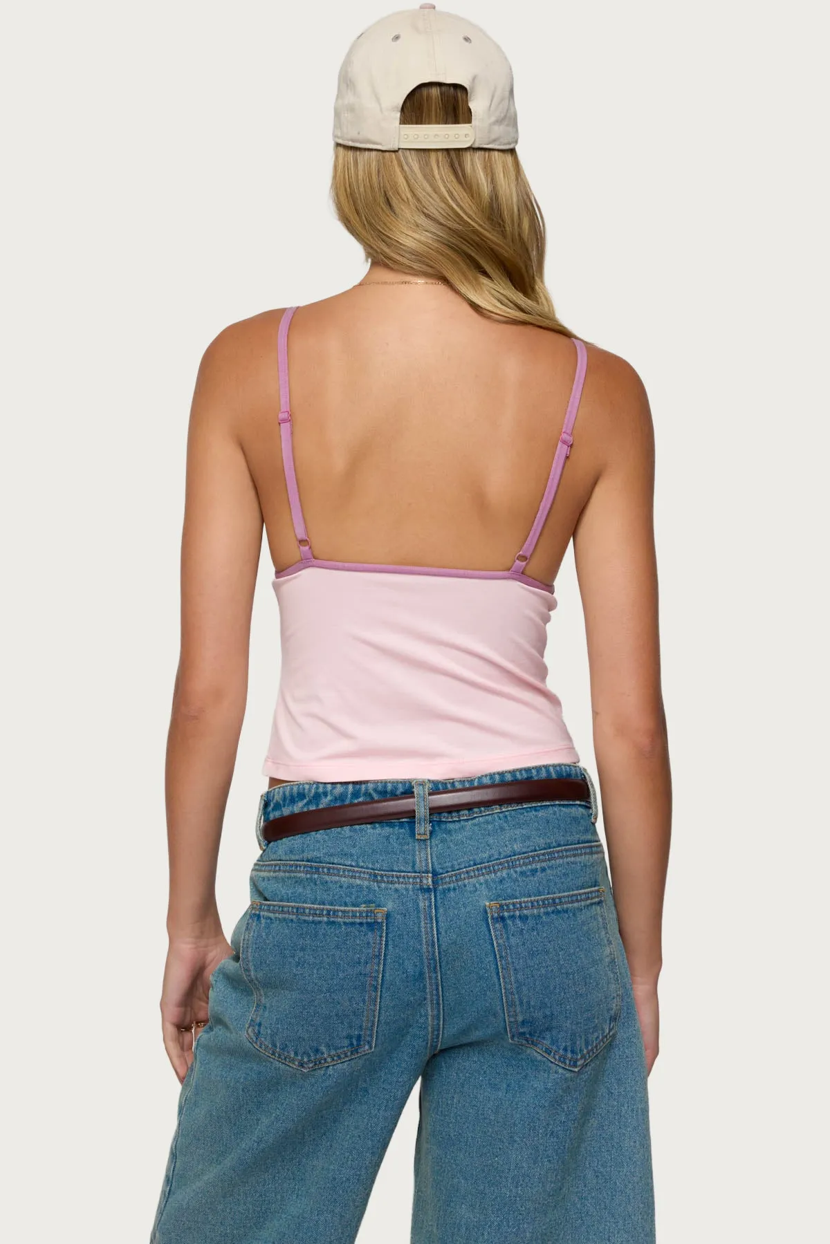 Leona Contrast Tank Top sold by Edikted product image thumbnail 5