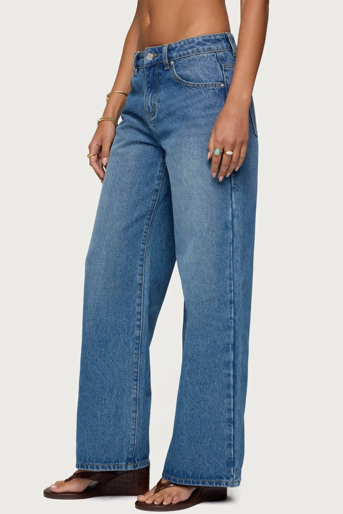 Ery Mid Rise Baggy Jeans sold by Edikted product image thumbnail 3