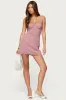 Polka Dot Cupped Chiffon Mini Dress sold by Edikted