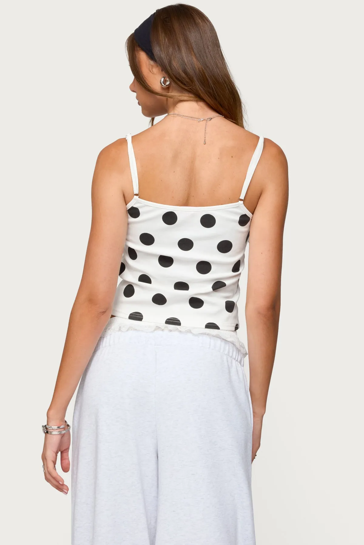 Lynne Polka Dot Tank Top sold by Edikted product image thumbnail 4