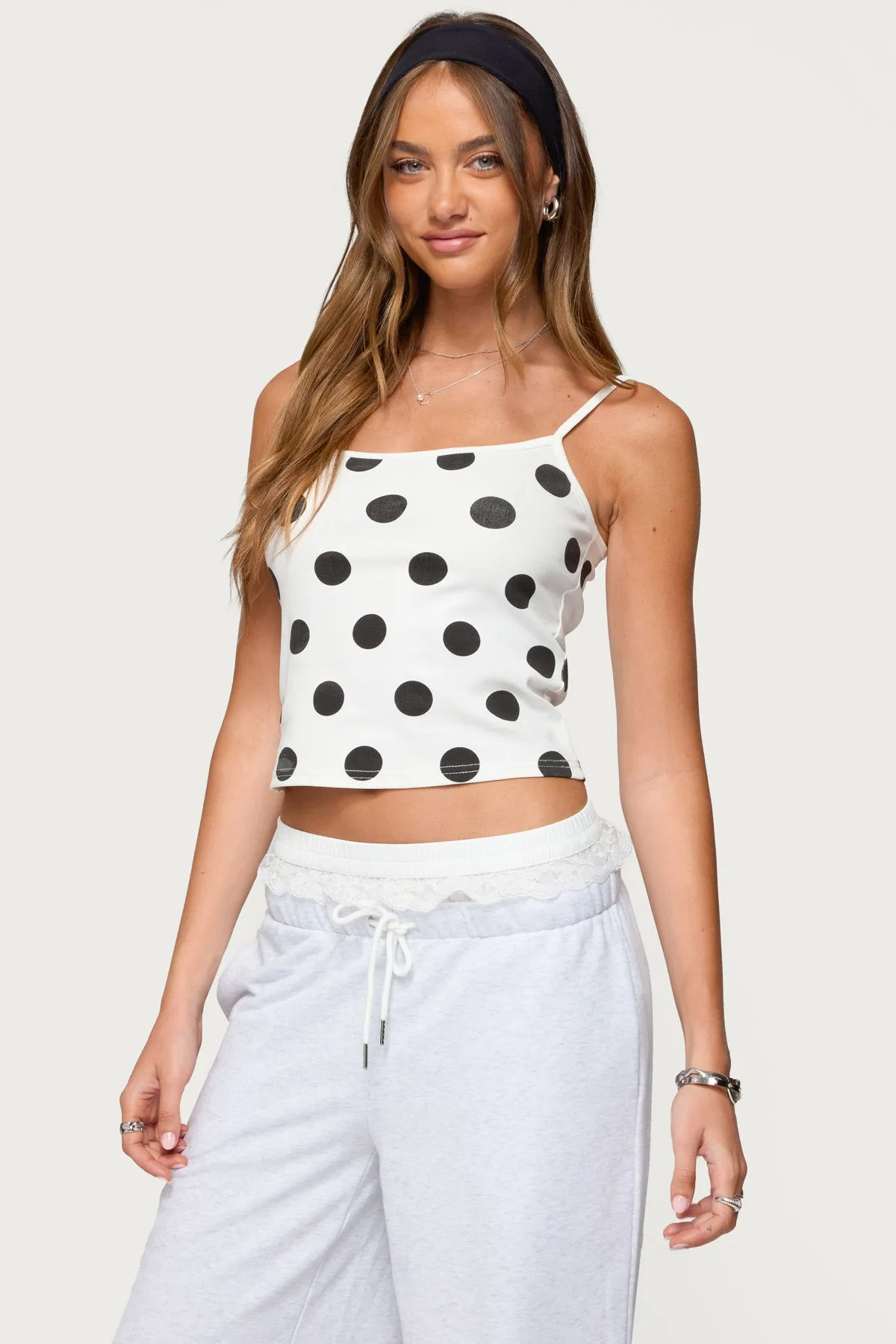 Lynne Polka Dot Tank Top sold by Edikted product image thumbnail 3