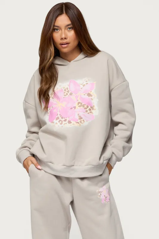 Wild Petal Hoodie sold by Edikted