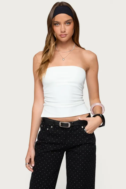 Karina Side Slit Tube Top sold by Edikted