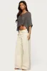 Laline Oversized Knit Crop Top sold by Edikted