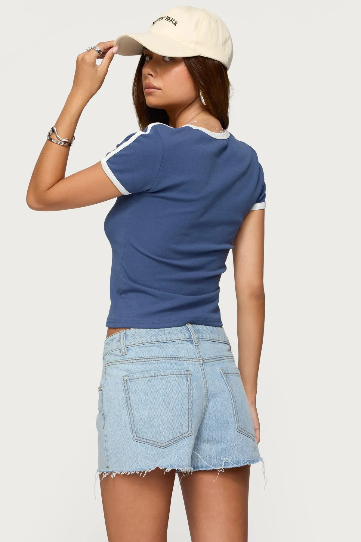 Los Angeles Contrast T Shirt sold by Edikted product image thumbnail 4