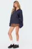 Oversized Quarter Zip Cable Knit Sweater sold by Edikted