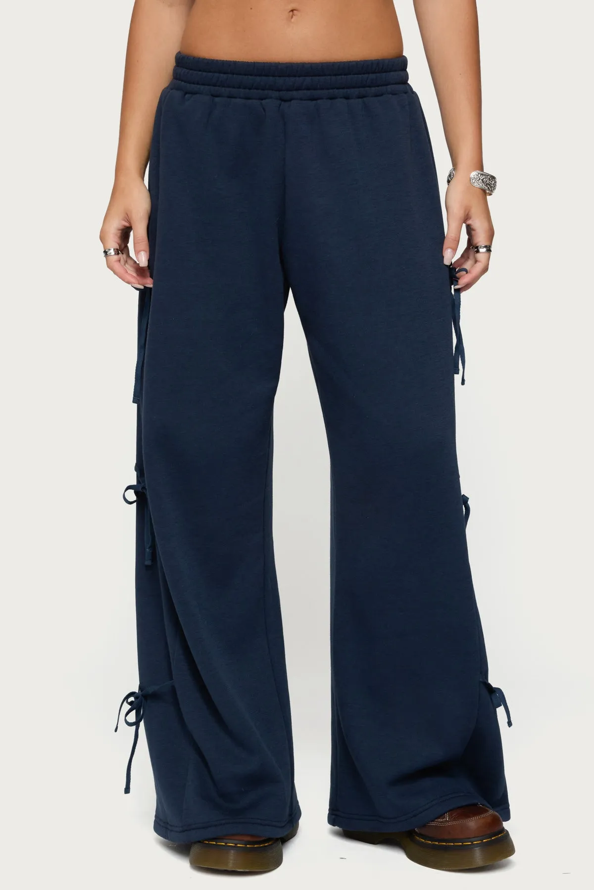 Claudette Baggy Ribbon Sweatpants sold by Edikted product image thumbnail 2