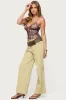 Embroidered Asymmetric Printed Mesh Top sold by Edikted