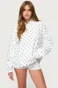 Chelsie Polka Dot Hoodie sold by Edikted