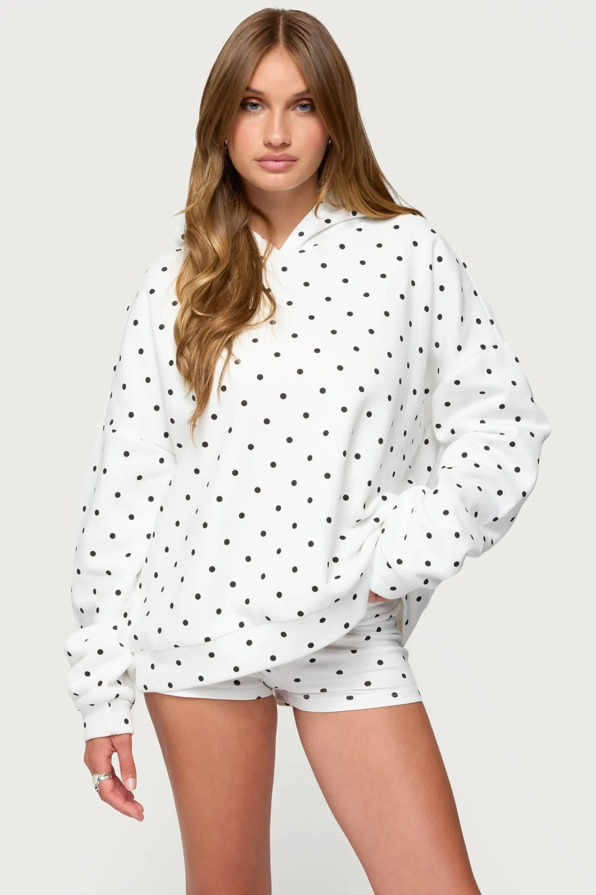 Chelsie Polka Dot Hoodie sold by Edikted product image thumbnail 3