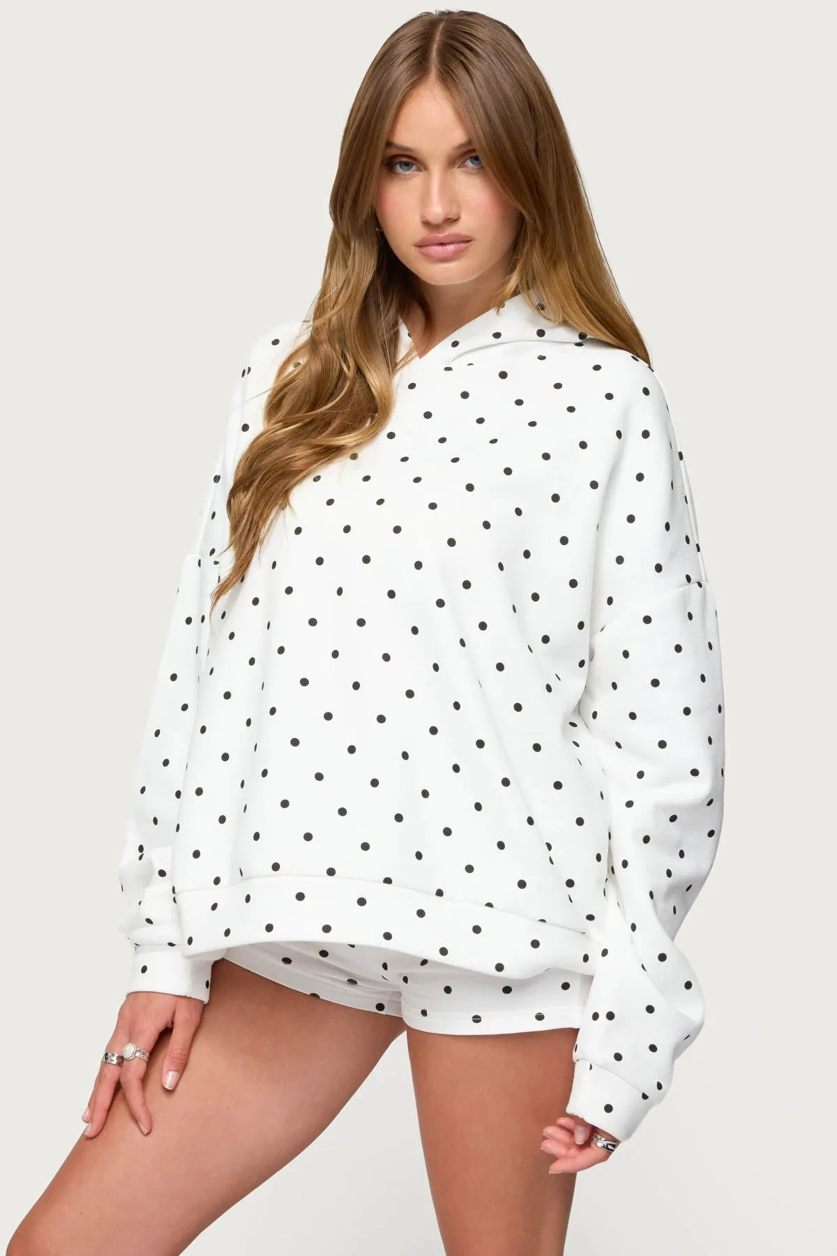 Chelsie Polka Dot Hoodie sold by Edikted product image thumbnail 5