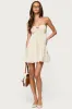 Safie Strapless Tiered Mini Dress sold by Edikted