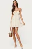 Safie Strapless Tiered Mini Dress sold by Edikted