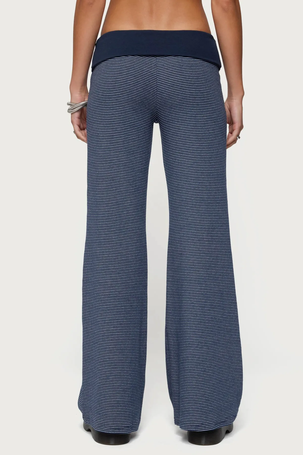 Amarna Striped Fold Over Pants sold by Edikted product image thumbnail 5