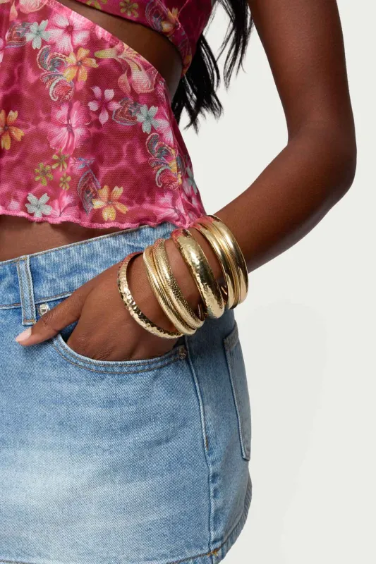 Boho Bangle Bracelet Pack sold by Edikted