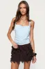 Liza Knotted Cowl Neck Top sold by Edikted