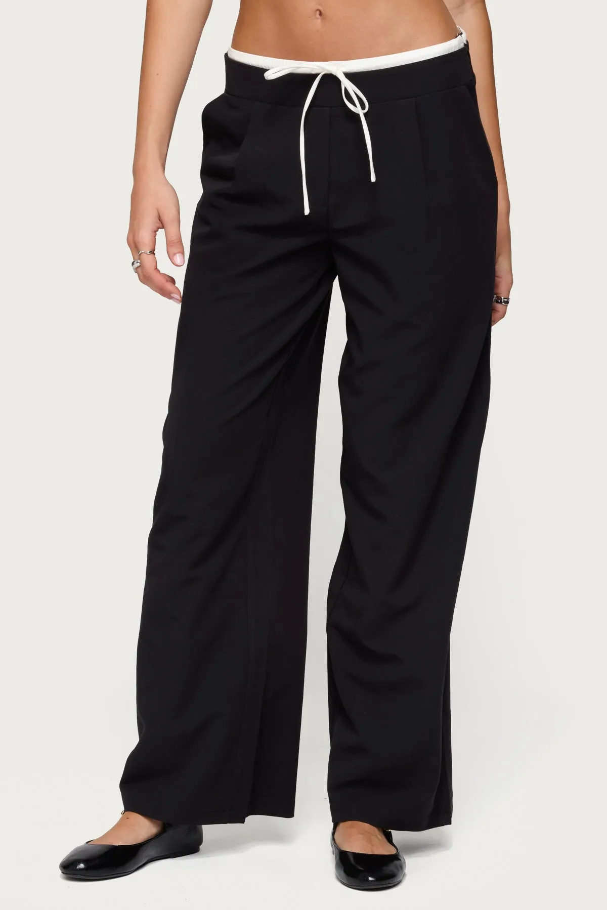 Peekaboo Drawstring Pants sold by Edikted product image thumbnail 2