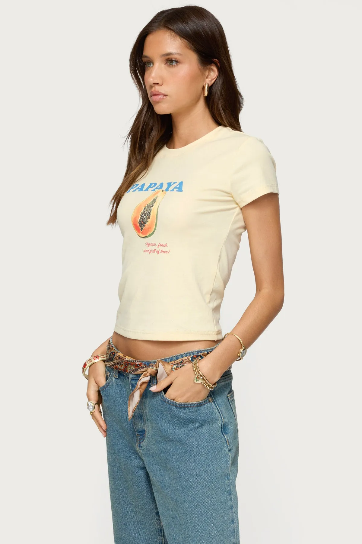 Papaya T Shirt sold by Edikted product image thumbnail 3