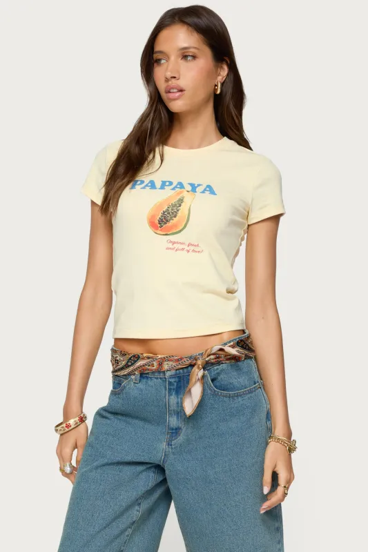 Papaya T Shirt sold by Edikted