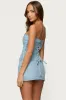 Camelia Strapless Denim Corset sold by Edikted