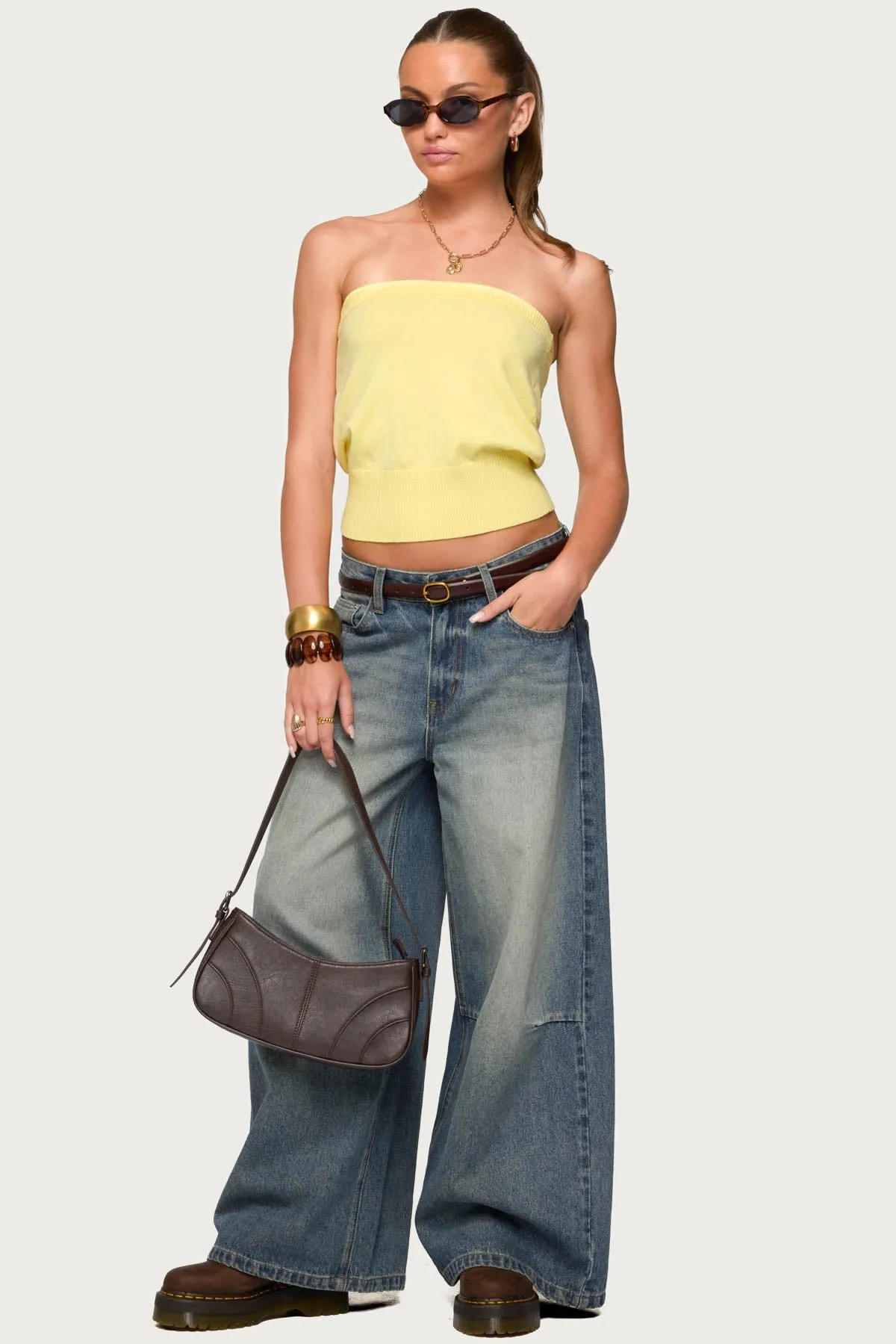 Philipa Strapless Knit Top sold by Edikted product image thumbnail 2