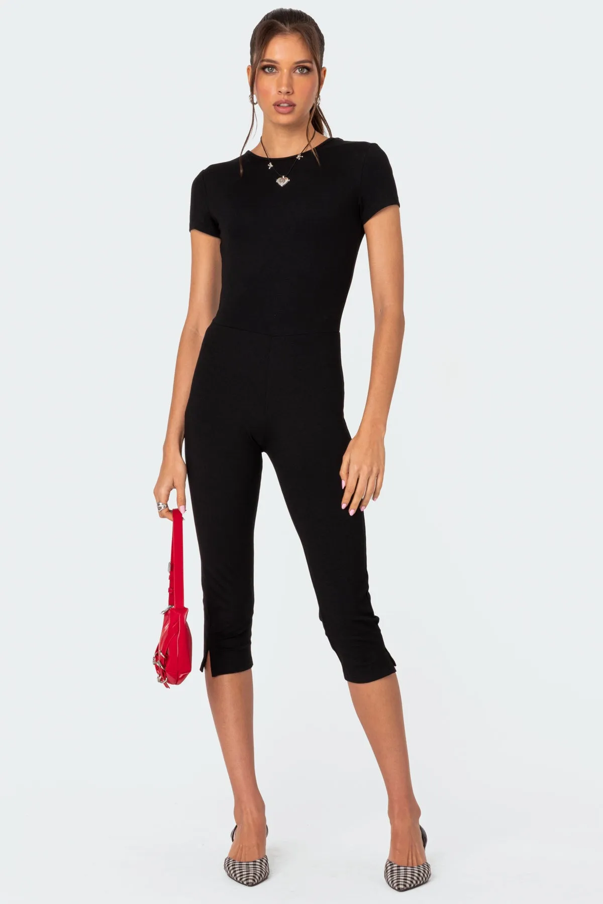 Capri Open Back Jumpsuit sold by Edikted product image thumbnail 5