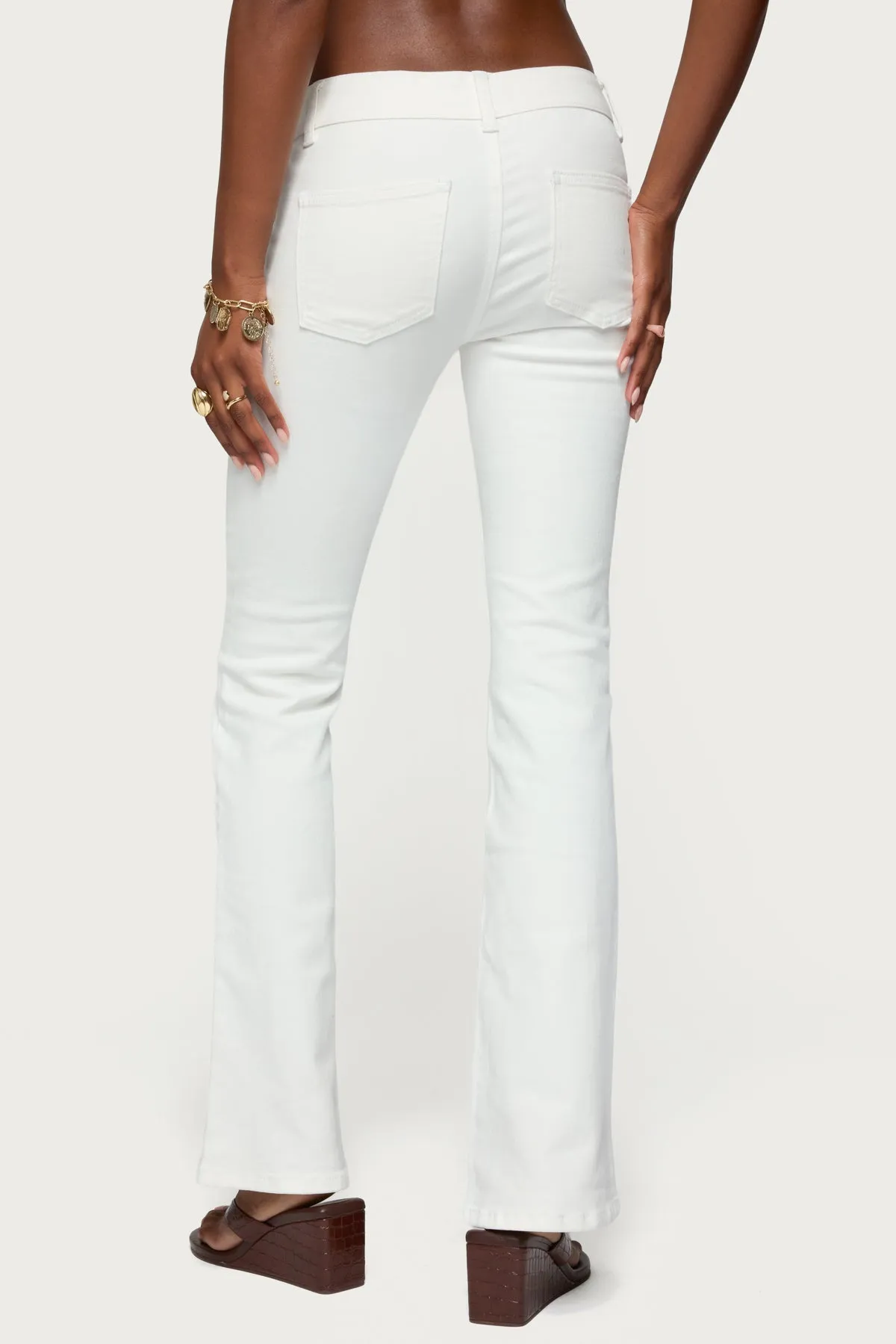 Mattea Low Rise Flared Jeans sold by Edikted product image thumbnail 5