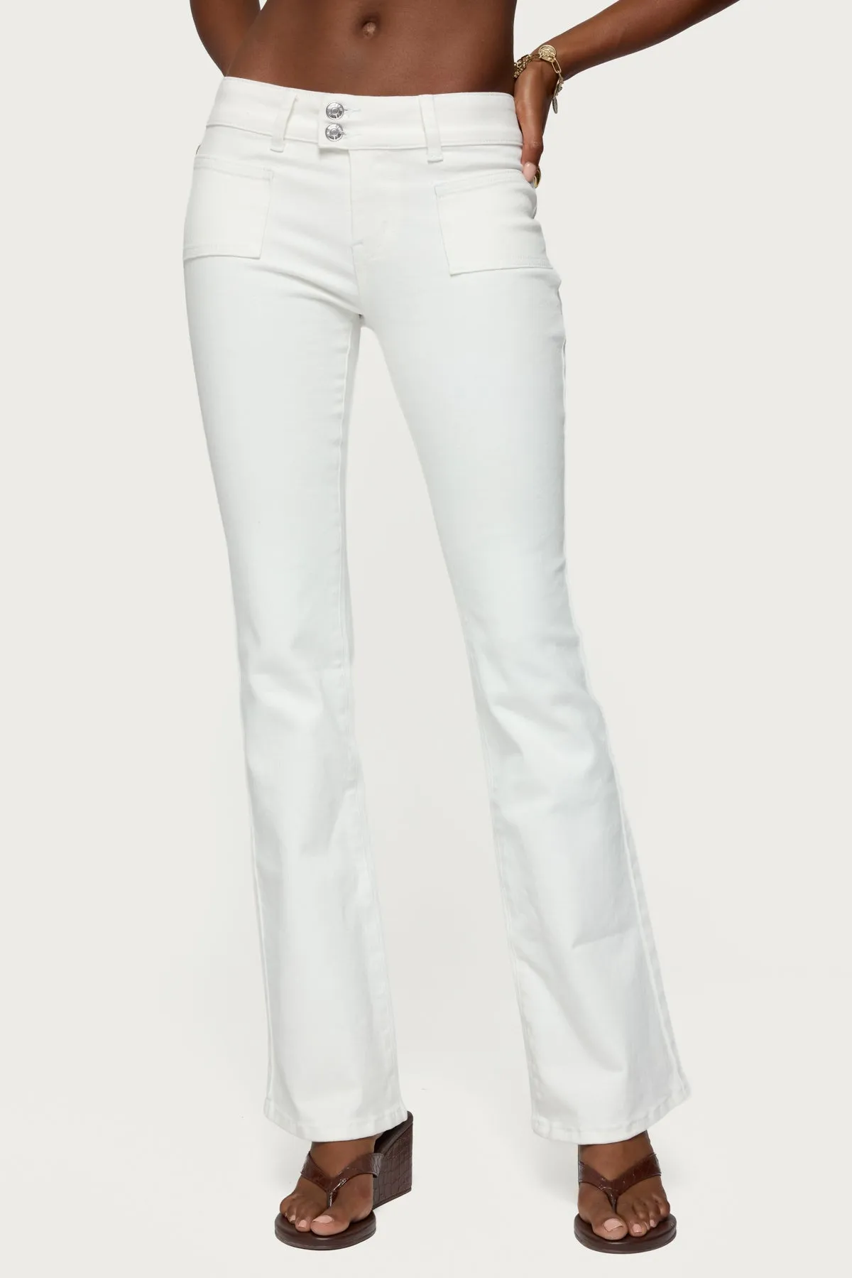 Mattea Low Rise Flared Jeans sold by Edikted product image thumbnail 2