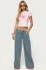 Stitch & Pleat Low Rise Jeans sold by Edikted