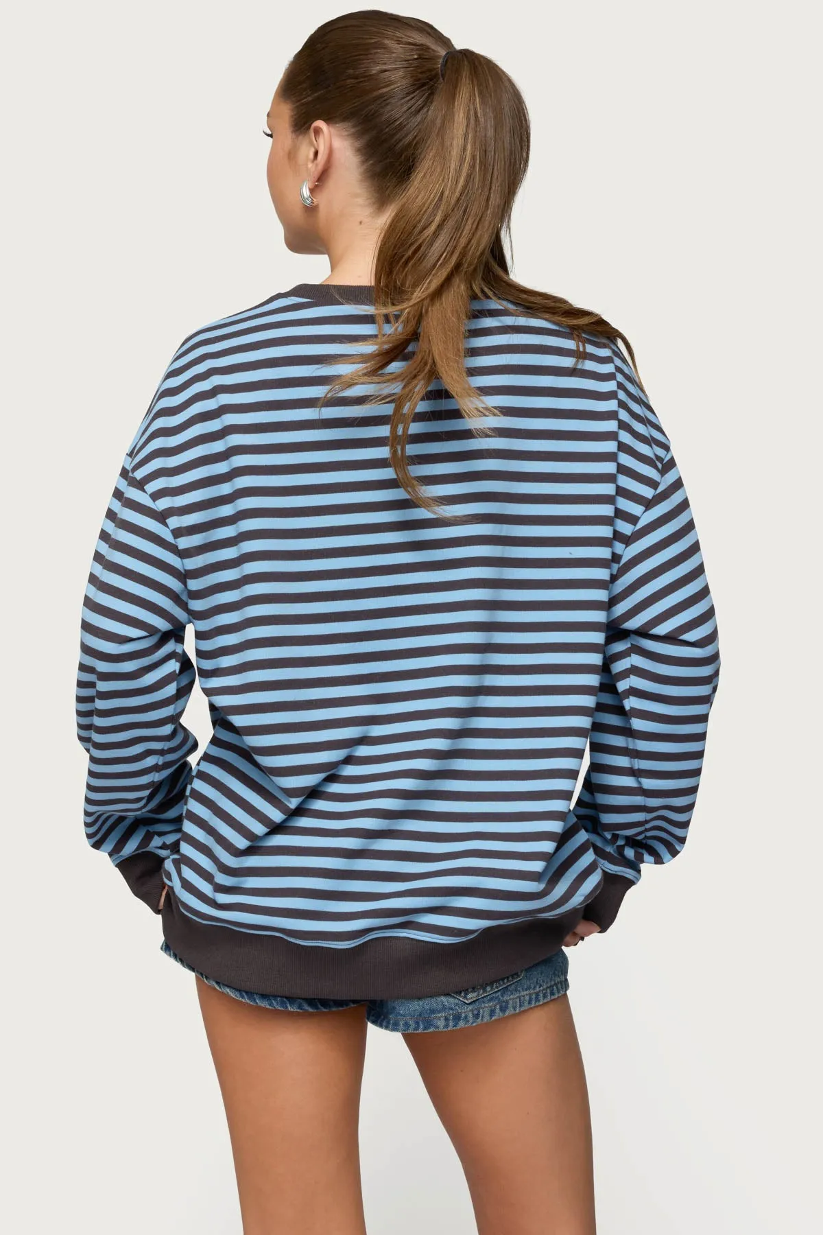 Onda Striped Sweatshirt sold by Edikted product image thumbnail 5