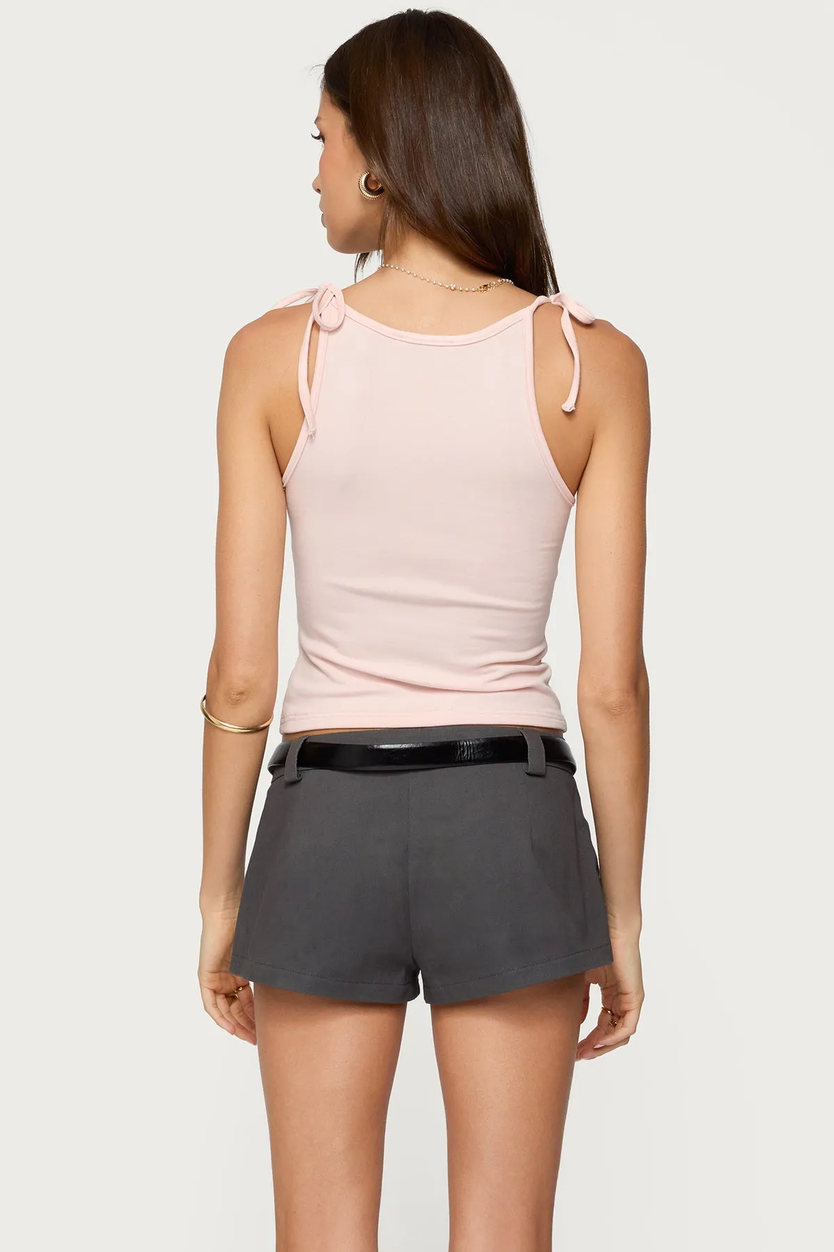Chrissy Tie Strap Tank Top sold by Edikted product image thumbnail 5