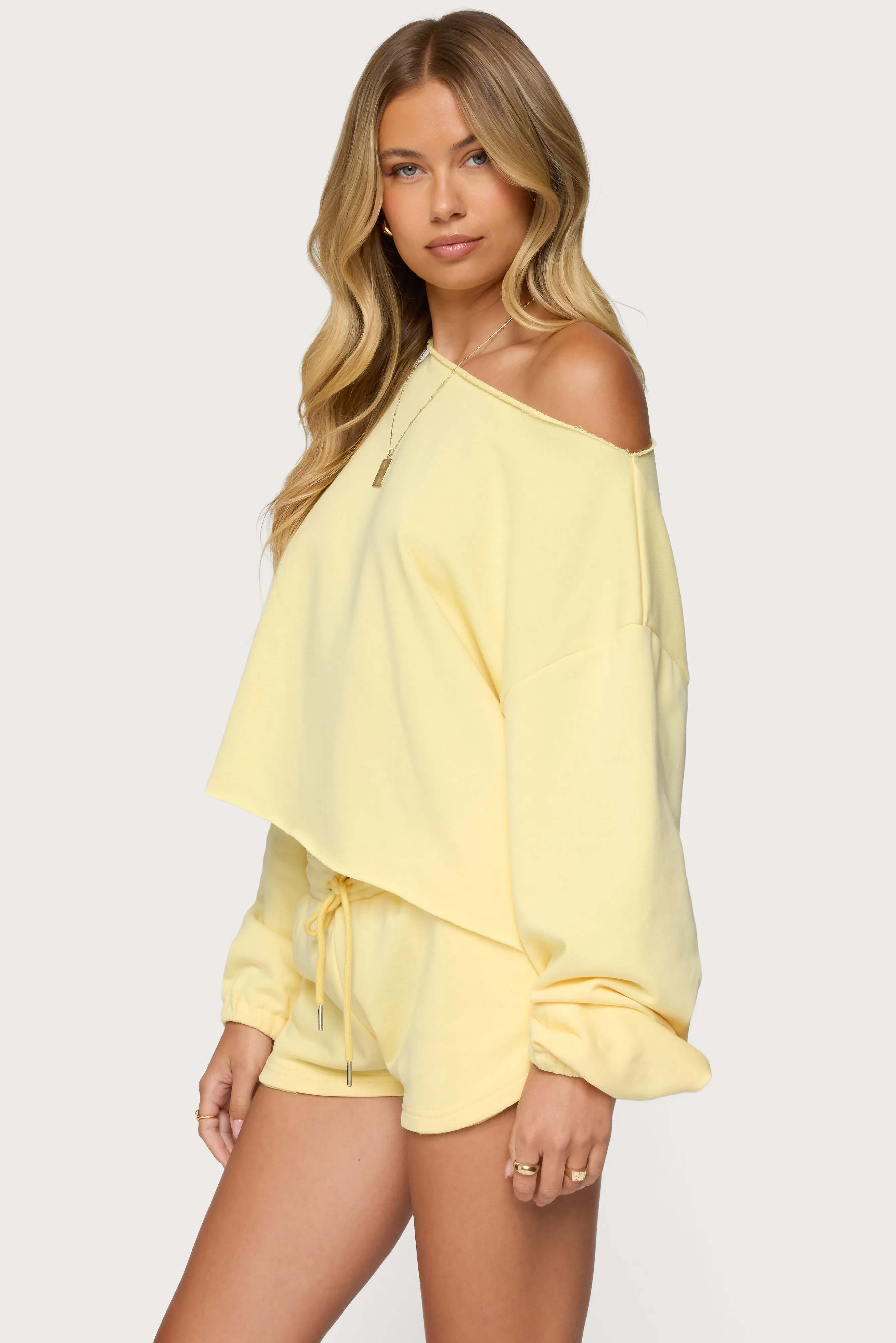 Kordelia Off Shoulder Sweatshirt sold by Edikted product image thumbnail 3