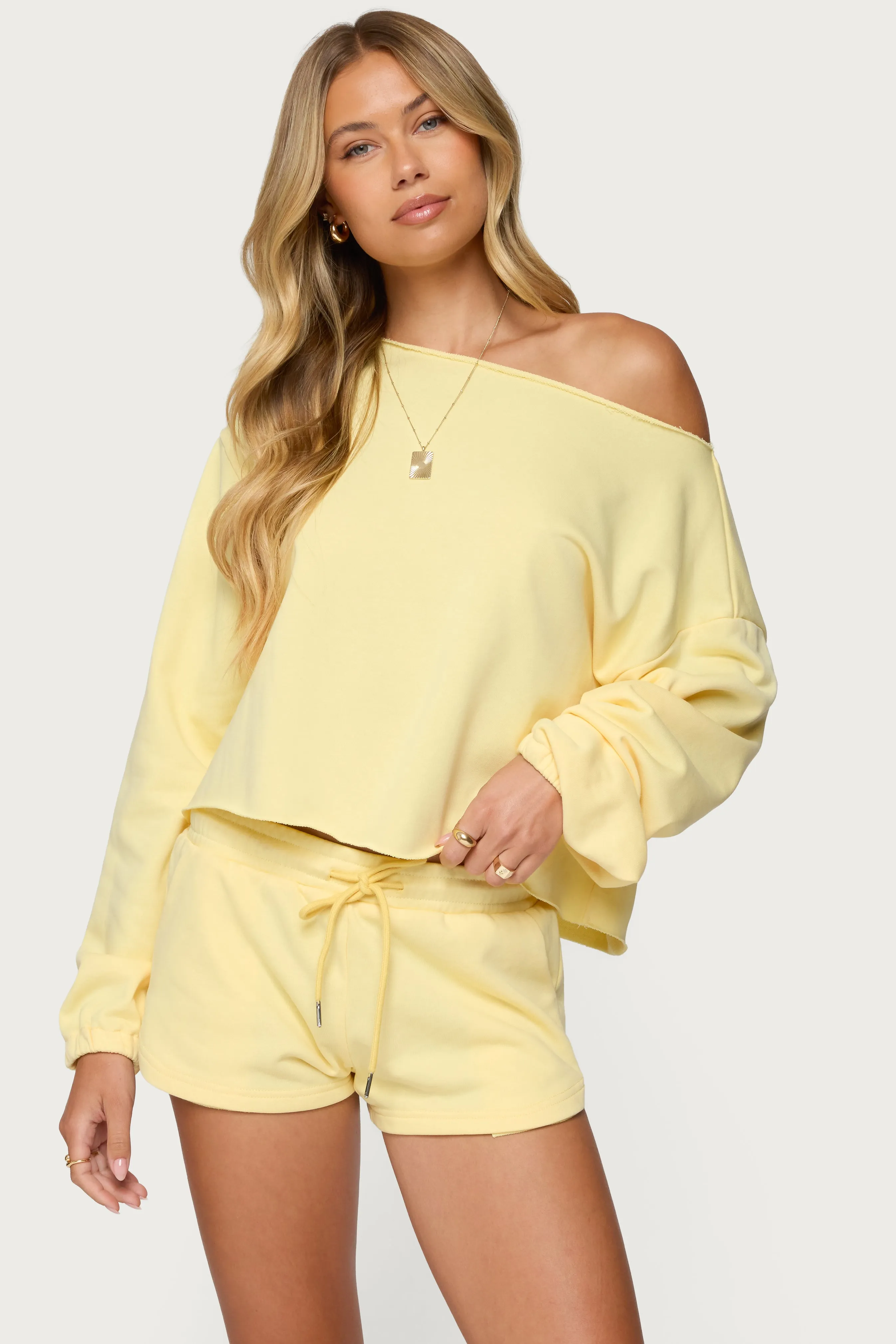 Kordelia Off Shoulder Sweatshirt sold by Edikted