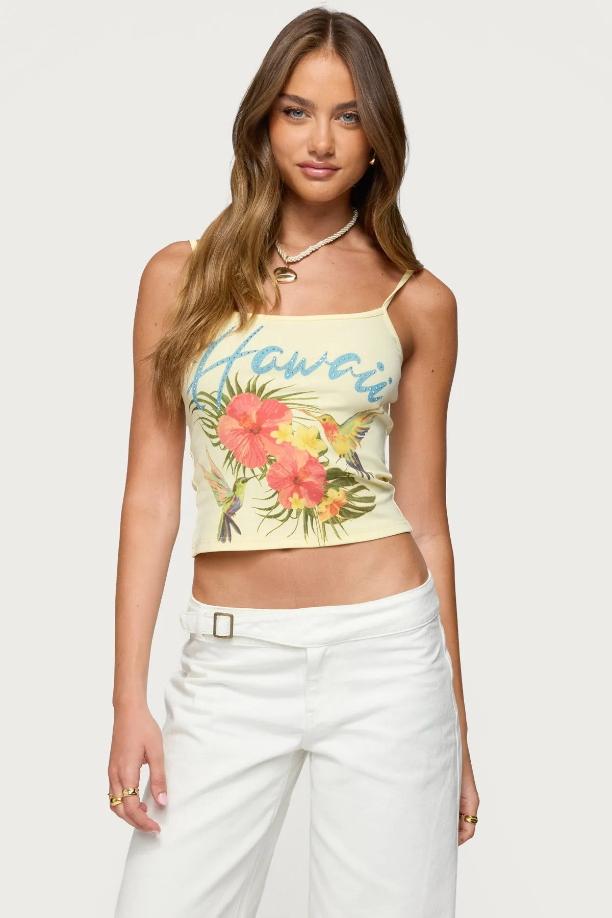 Hawaii Babe Tank Top sold by Edikted product image thumbnail 3