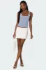 Lola Ribbed Tank Top sold by Edikted