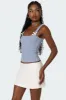 Lola Ribbed Tank Top sold by Edikted