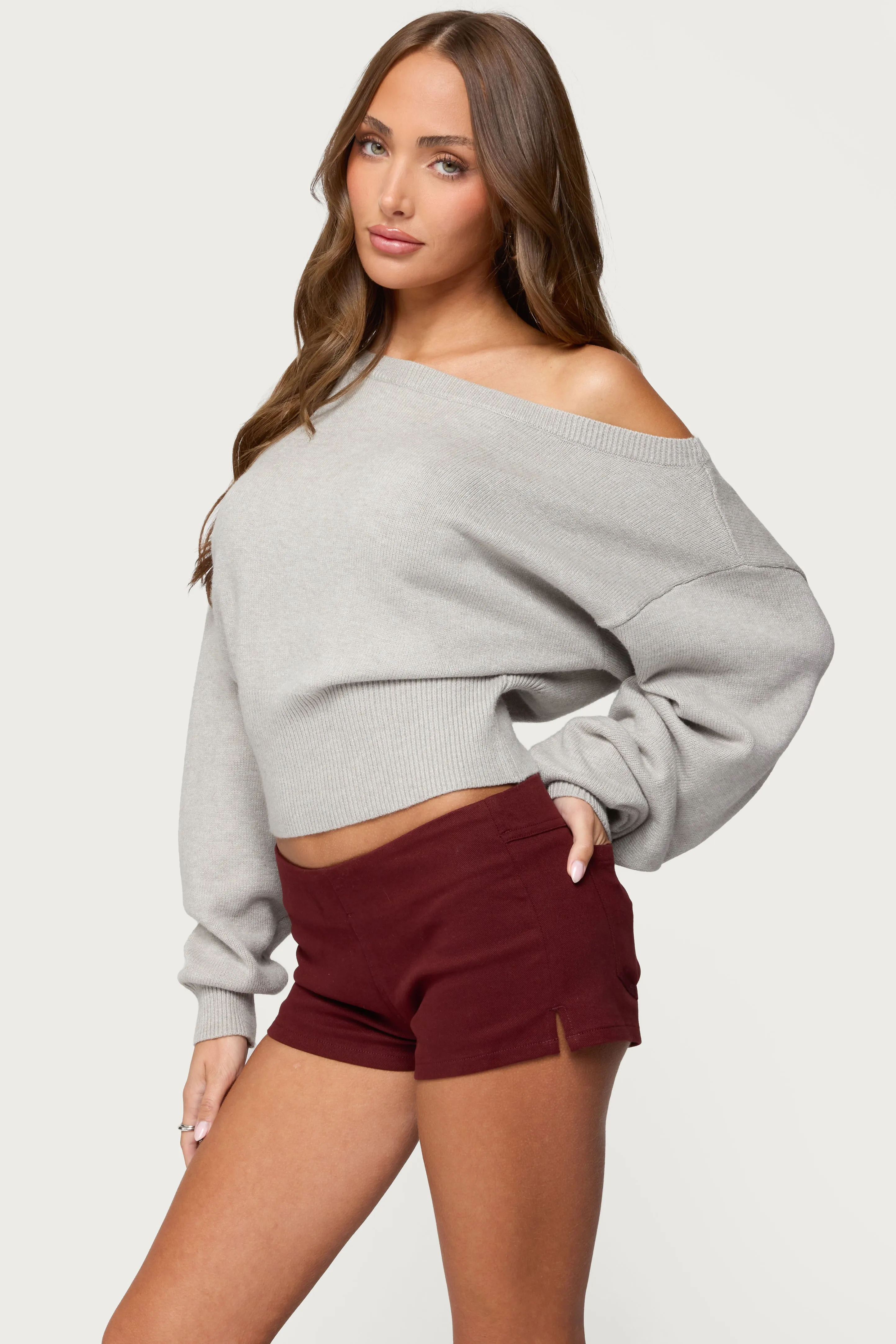Ravenna Off Shoulder Sweater sold by Edikted product image thumbnail 3
