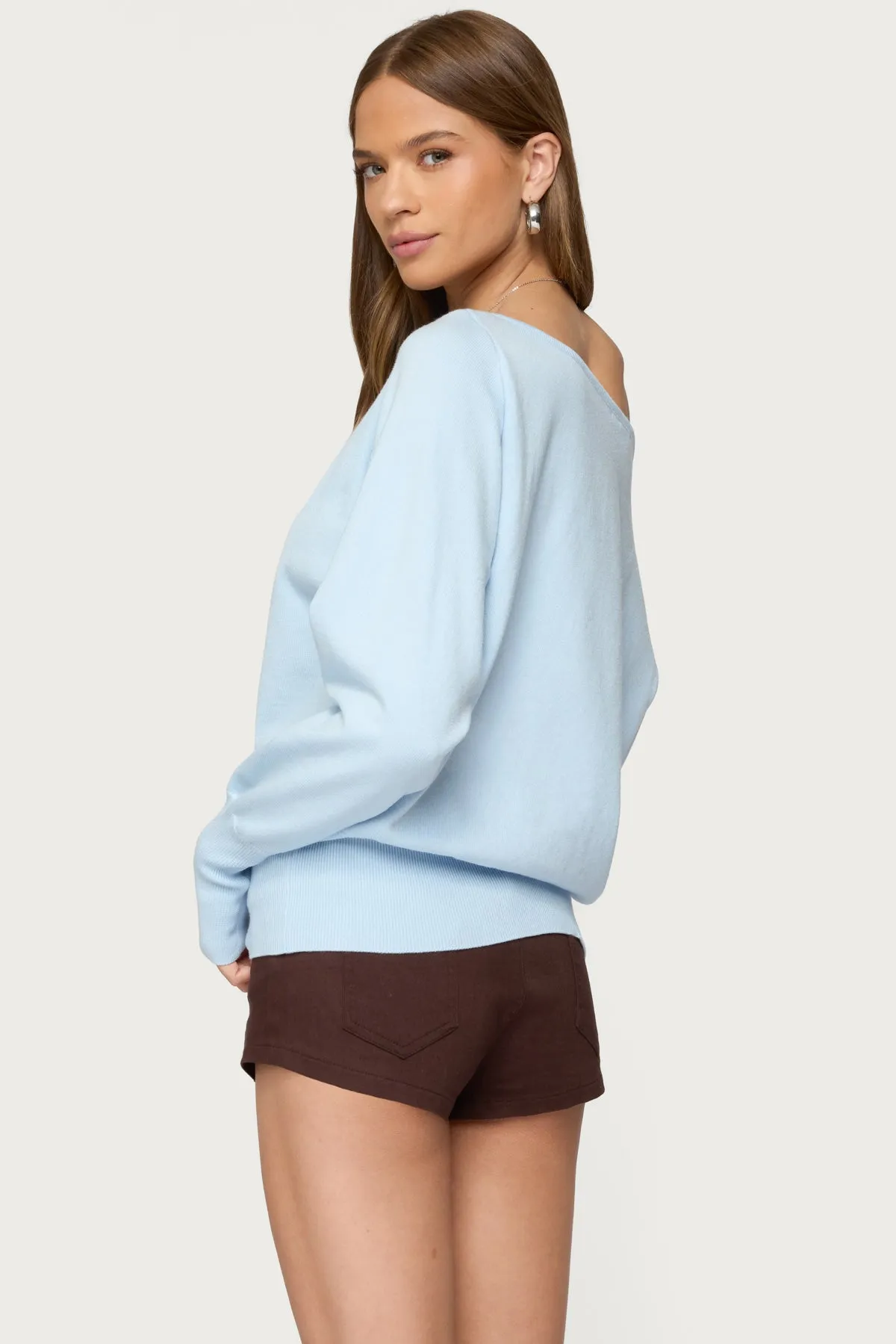 Off Shoulder Oversized Sweater sold by Edikted product image thumbnail 4
