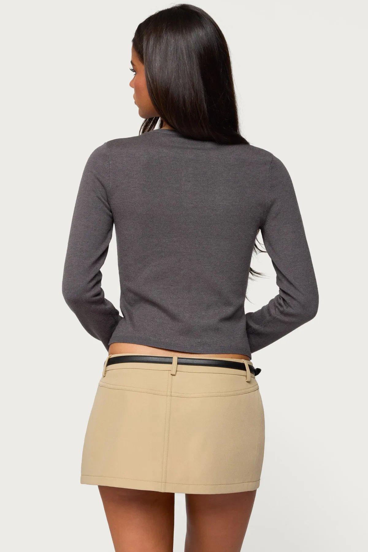 Hestia Button Up Knit Cardigan sold by Edikted product image thumbnail 4