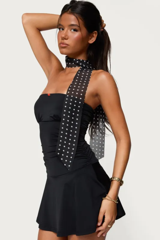 Polka Dot Sheer Scarf sold by Edikted