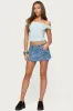 Lury Denim Mini Skort sold by Edikted