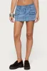 Lury Denim Mini Skort sold by Edikted