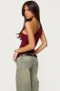 Knotted One Shoulder Asymmetric Top sold by Edikted