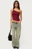 Knotted One Shoulder Asymmetric Top sold by Edikted