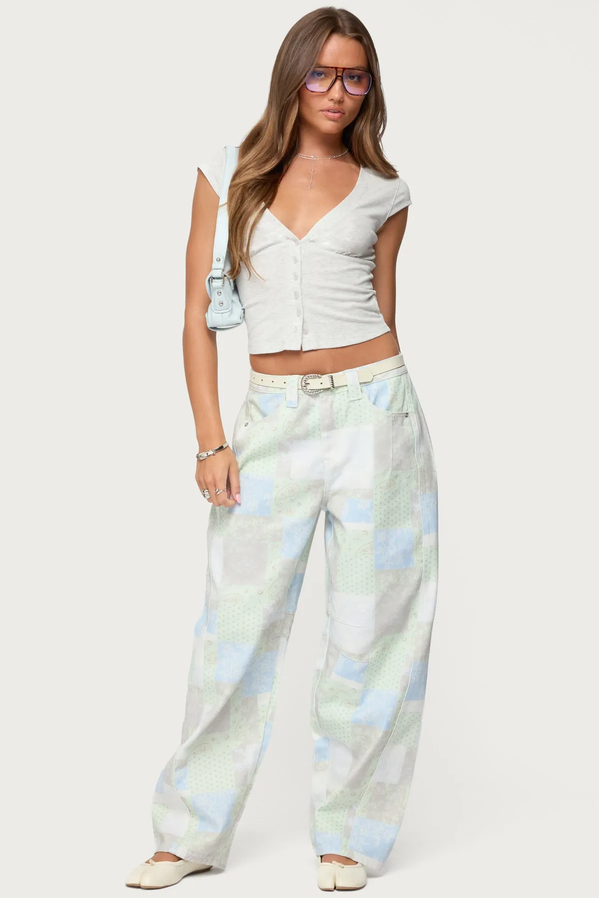 Alza Button Up Top sold by Edikted product image thumbnail 2